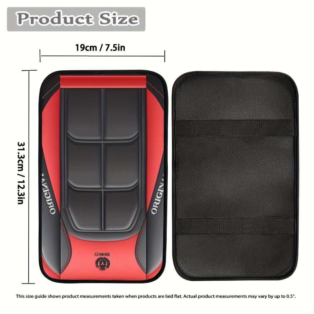 Car Armrest Cover Mat Universal PU Leather Car Interior Central Armrest Box Pad Non Slip Decor Mat Universal Car Accessories New