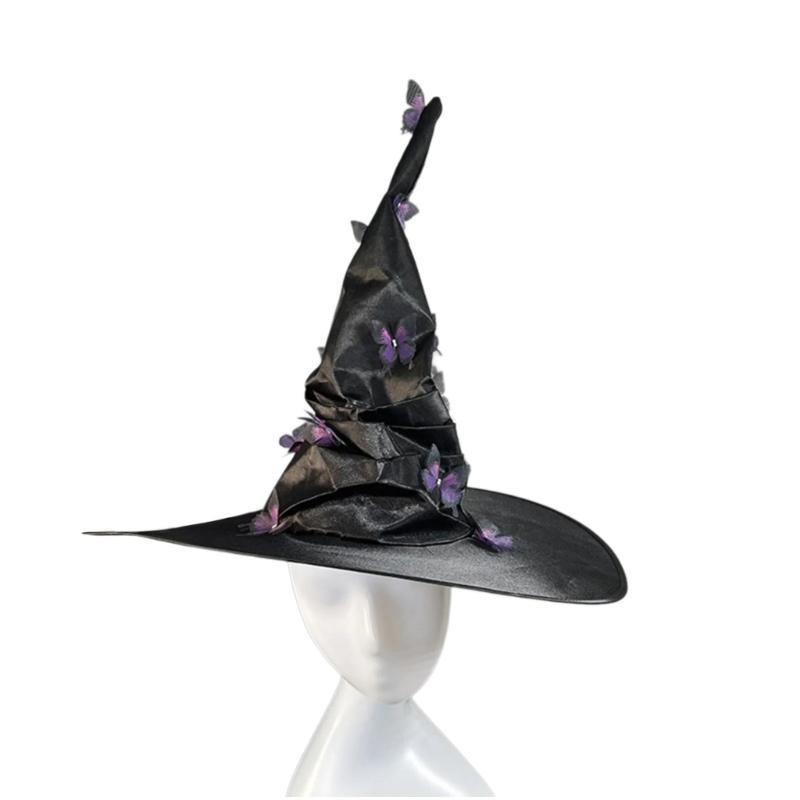 Witch Cosplay Costume Including Witch Cloak Witch Hat Eyemask and Gloves, for Girl Cosplay Party Carnivals Masquerade