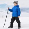 1-10 Years Kids Solid Color Hooded Coat Zipper Jacket Ski Outwear