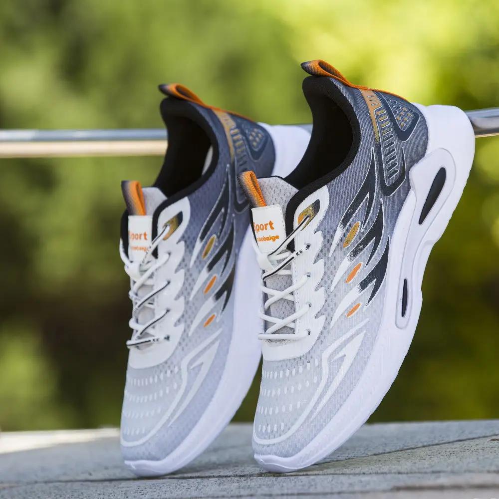 Men's Shoes  New Fashion and Trendy Mesh Sports and Casual Shoes Student Soft Sole Comfortable Running Shoes