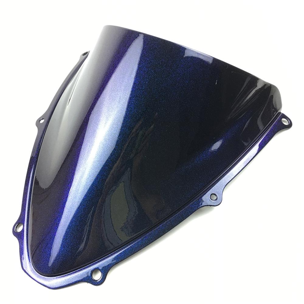 Glitter Chameleon Carbon Motorcycle Windshield For Suzuki GSXR 600 750 R K6 2006 2007 06