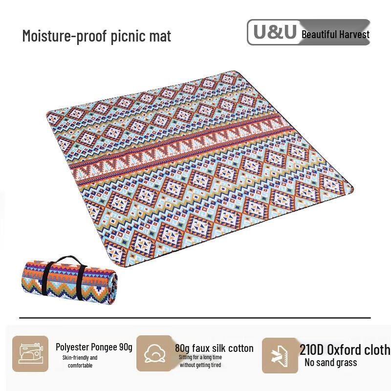 Ethnic Style Oxford Picnic Mat