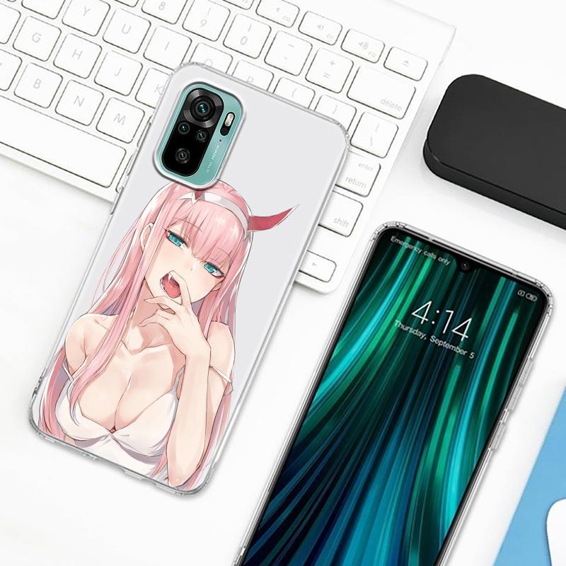 Carcasă de telefon Zero Two Anime Darling In The Franxx pentru Xiaomi Redmi Note 9s 8 11 7 9 10 Pro 10s 11s Note 8Pro K40 transparentă