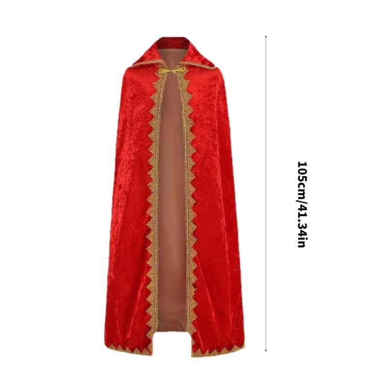 King Cloak Christmas Attire Premium Fabric Costume For Adults And Kids Ideal For Themed Parties And Photo Shoots