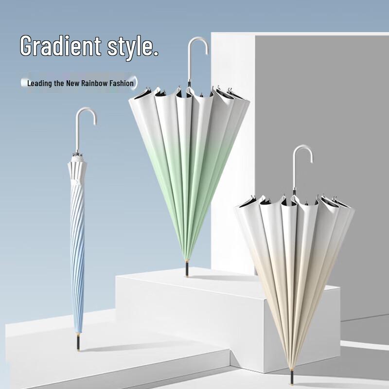 MAYDU 16-Rib Gradient Windproof Sun Rain Umbrella M1612