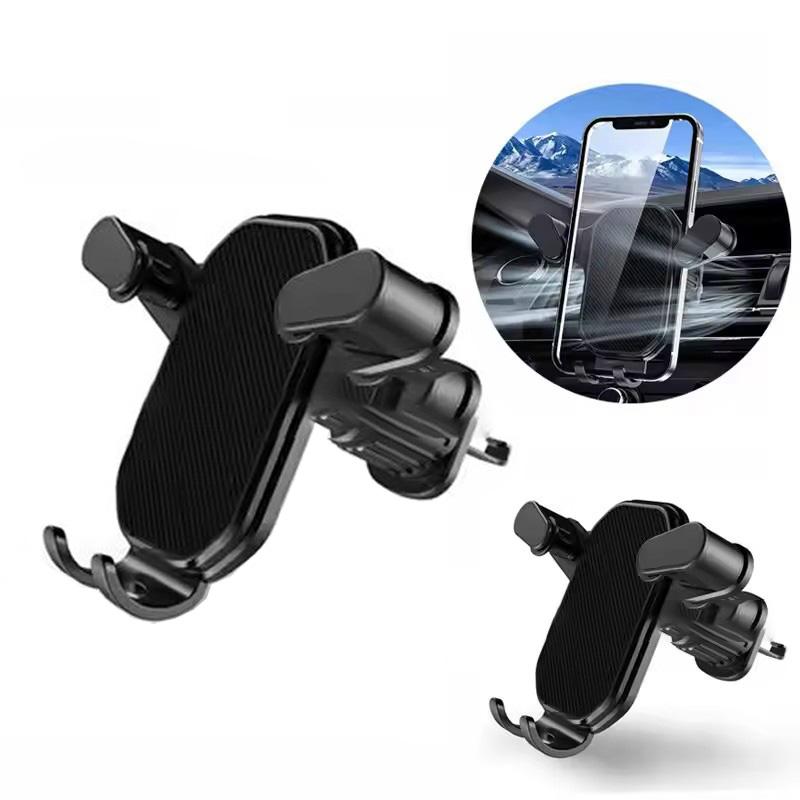 

Mobidea Upgrade Auto-Locking Car Air Vent Phone Holder - Hook Clip for Non-Slip Universal Fit for various mobile phones чёрный