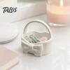 3D Printed Bow Storage Basket, Portable Rounded Design Lipstick Sundries Holder for Entryway Desktop Vanity Tabletop, Girly Style Home Organizer