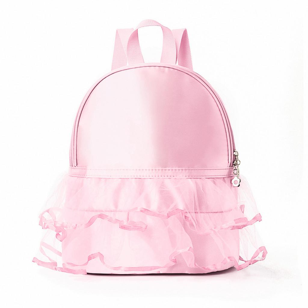 

Childrens Polyester Dance Backpack With Breathable Fabric For Girls School Use розовый