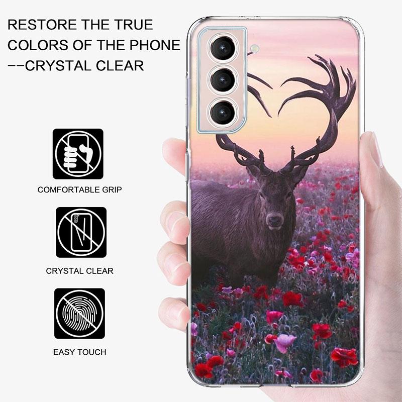Deer Hunting Camo Phone Case For Galaxy A14 A24 A34 A54 Samsung A02S A12 A22 A32 A42 A52 A72 A13 A33 A53 5G A03 A03S A23 A73 A20