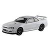 Aoshima Bunka Kyozai (AOSHIMA) 1/32 The Snap Kit Series Nissan R34 Skyline GT-R White Pre-Colored Plastic Model Kit 11-B