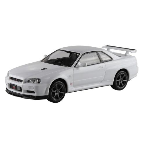 Aoshima Bunka Kyozai (AOSHIMA) 1/32 The Snap Kit Series Nissan R34 Skyline GT-R White Pre-Colored Plastic Model Kit 11-B