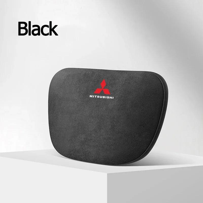

Suede Car Headrest Neck Support Pillow for Mitsubishi Ralliart Lancer ASX Pajero Outlander Eclipse EVO Grandis Decoration чёрный