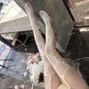 Man Desire Sex Stockings Fishnet Socks Black Side Mesh Retro Rose Sexy Hollow Stockings Pantyhose 4022