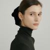 AVVINA PELLE Silk Velvet Scrunchie (L) - Black