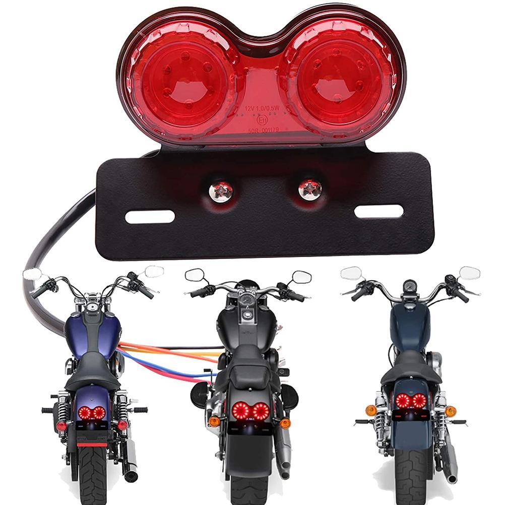 Motorcycle LED Brake Tail Light Turn Signal License Plate Motorcycle Tail Light