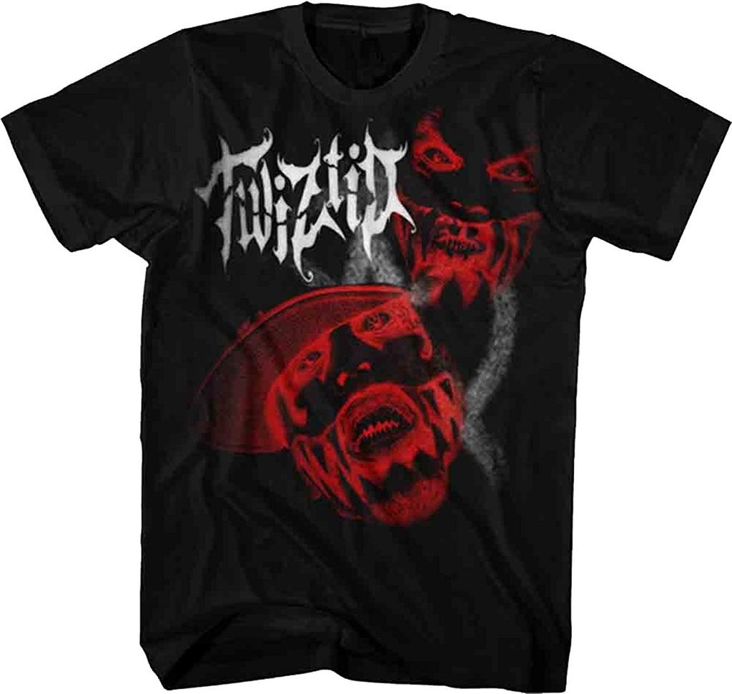 Twiztid Red FacesKurzärmeliges Unisex-T-Shirt Schwarz