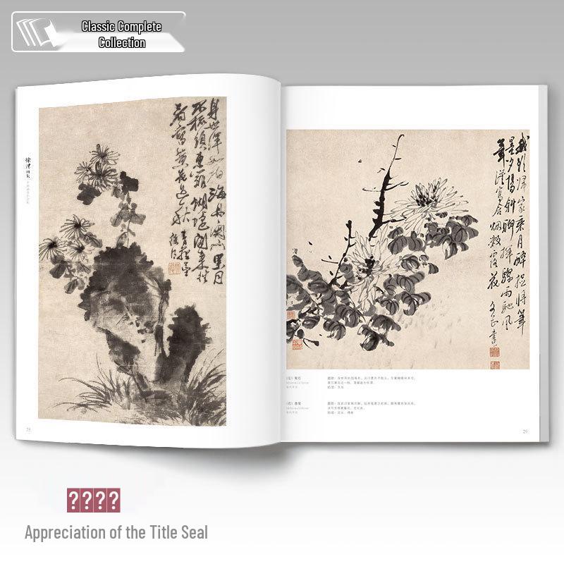 Xu Wei Classique: Collection de Peintures à l'Encre 8K - Techniques à Main Levée & Carnet de Copie Art Oiseau et Fleur