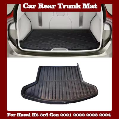 For Haval H6 3rd Gen 2021 2022 2023 2024 Car Rear Trunk Mat Luggage Liner Tray Waterproof Anti-scratch Floor Pad Auto Accessorie