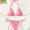 2025 Starfish Lace-up Triangle Bikini - European & American Style, Sexy Split Swimsuit for Women