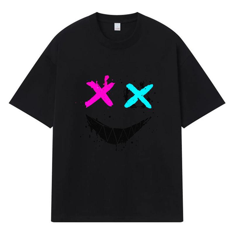 2026 T-shirt Divertenti Grafica Stampata Tendenza Streetwear Y2k Harajuku 100% Cotone T-shirt Casual Oversize da Uomo