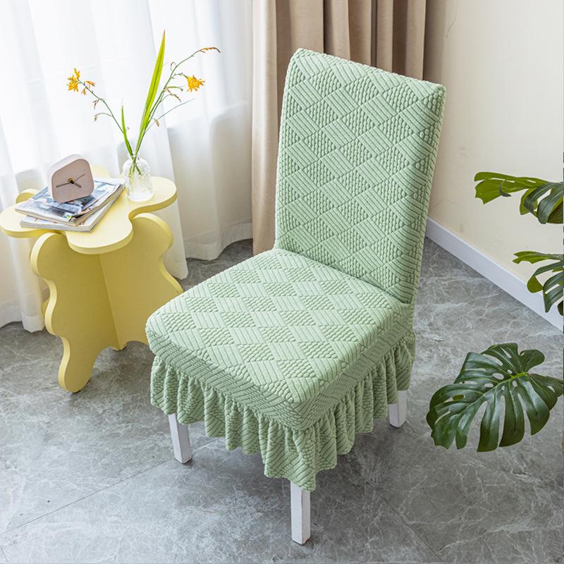 Household Chair Cover Cushion Backrest Integrated Dining Chair Cover Universal Bench Cover Seat Cover Elastic Dining Table Chair Cover