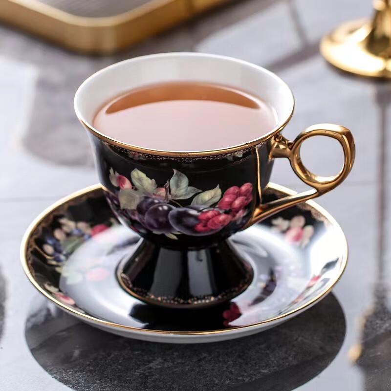 Exquisite Bone China Coffee Cup and Saucer Set