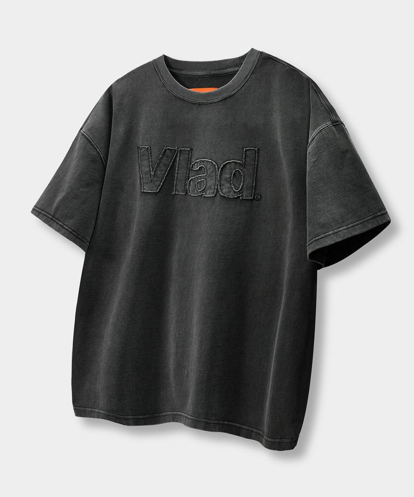 Dimiteulibeullaeg Vlad Cut-Off Applique Short Sleeve T-Shirt_4 Color