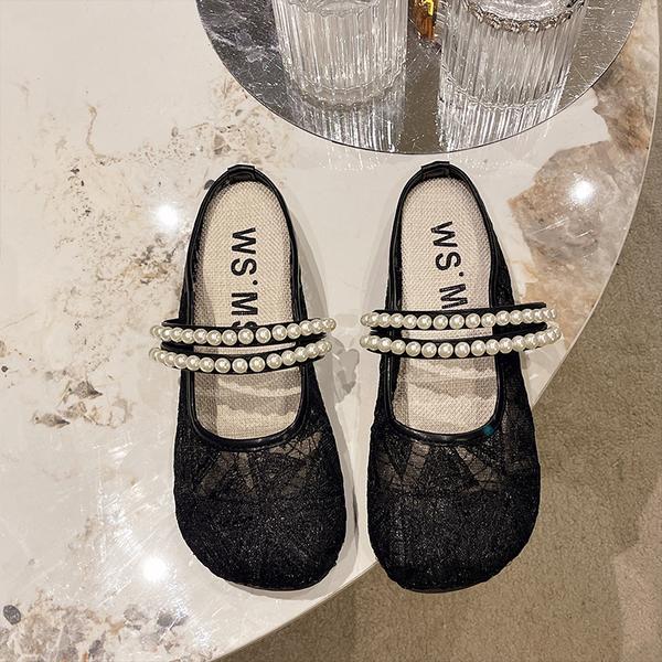 Fashion Female Shoes Slippers Flat Mules For Women 2025 Shallow Slides Cover Toe New Mary Janes Bling Mules For Women 2025 Female Shoes