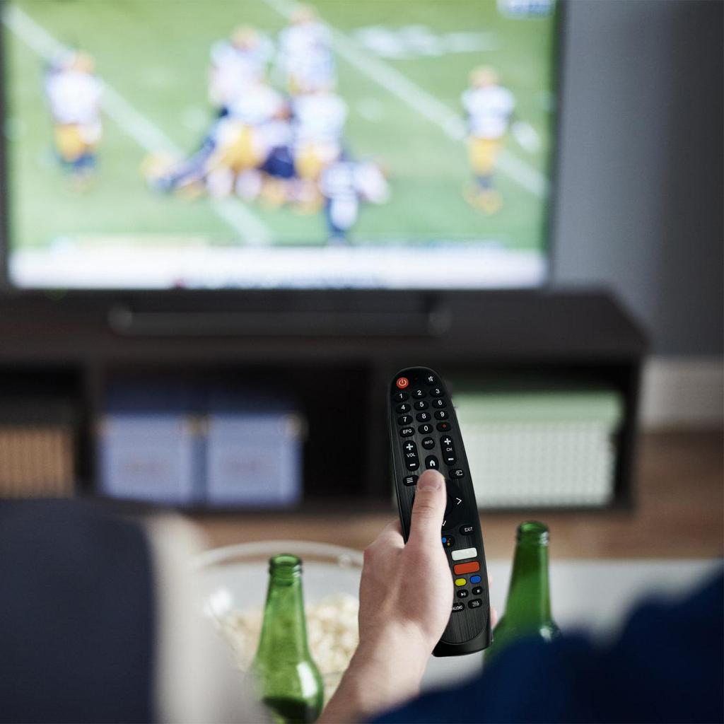 Langlebige ABS-Sprachfernbedienung für SMTV1.4128 TV-Geräte Fernbedienungen Unterstützung Ergonomischer Griff für einfache Bedienung