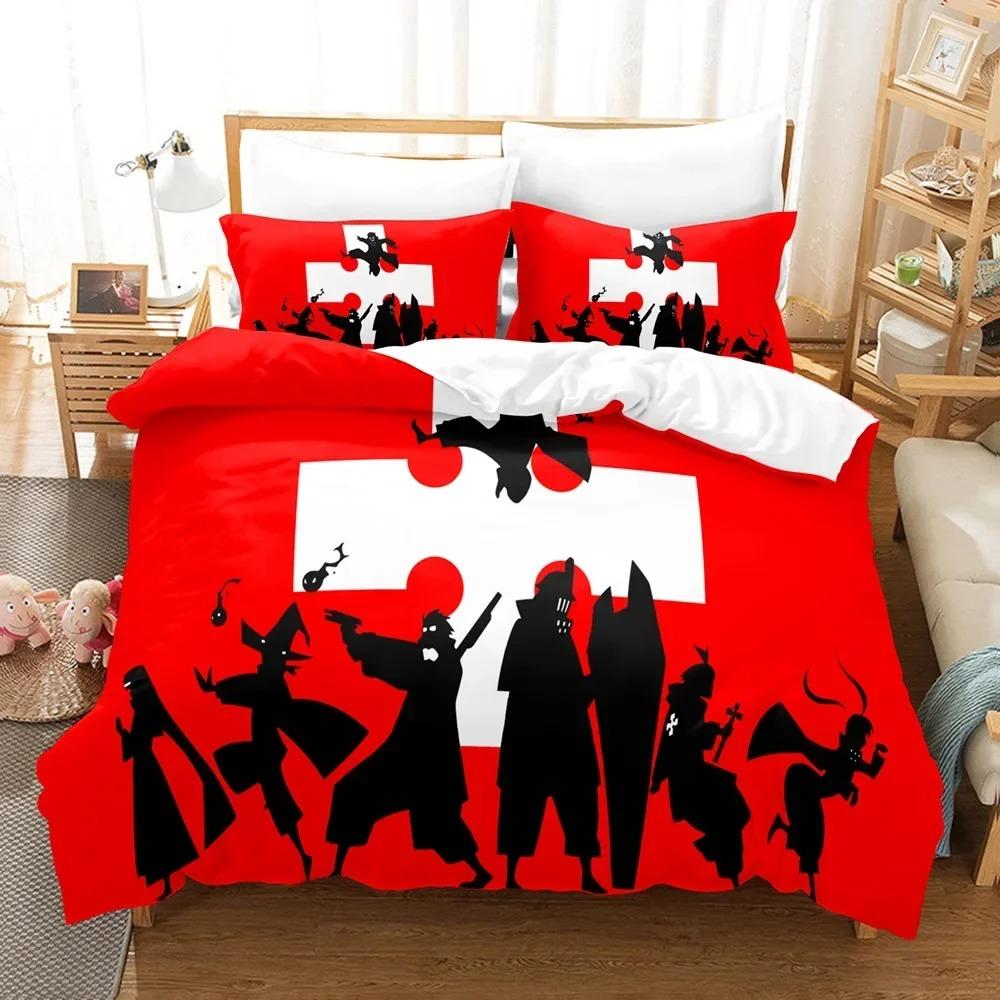 Comforter Fire Force Bedding Set Twin Full Queen King Size Anime Bed Set Aldult Kid Bedroom Decor Gift