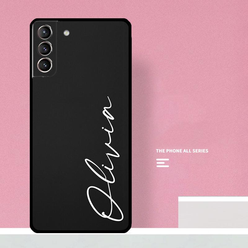 Custom Pastel Name Initials Case For Samsung Galaxy S23 S22 Ultra Plus S8 S9 S10 Plus Note 10 20 S21 FE S20 FE Cover