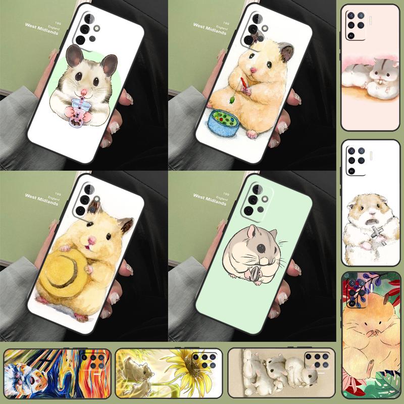 Hamster Art Phone Case For Samsung Galaxy A54 A34 A14 A52 A32 A22 A12 A51 A71 A50 A70 A13 A33 A53 Cover
