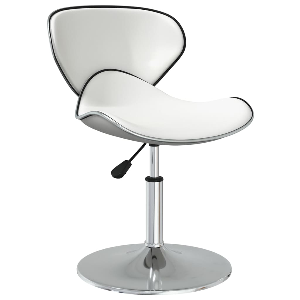 Vidaxl Dining Chairs, 4 Pcs, White, Upholstered In Faux Leather