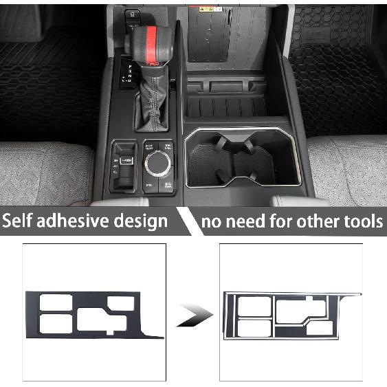 JDMCAR Central Control Gear Shift Panel Trim Cover Compatible With 2024 2025 2026 Toyota Tundra/Sequoia Accessories, Gear Shift Control