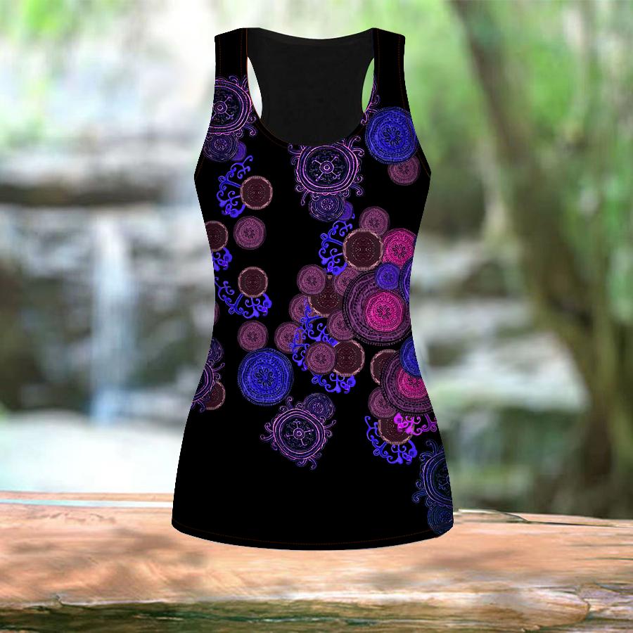 3D Circular Pattern Print Women Workout Yoga Gym Printed Summer Sport Shirts Plus Size Vests