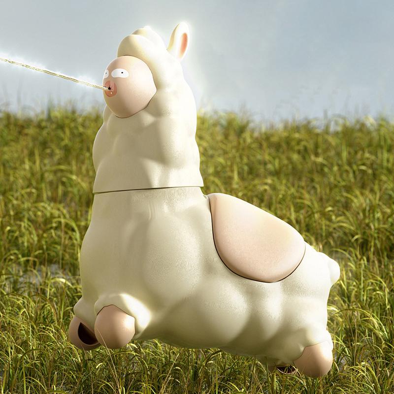 Shaking Head Alpaca Pressing Water Toy Playing With Water Desktop Decoration Ornaments For Children Outdoor Games Creative Gifts