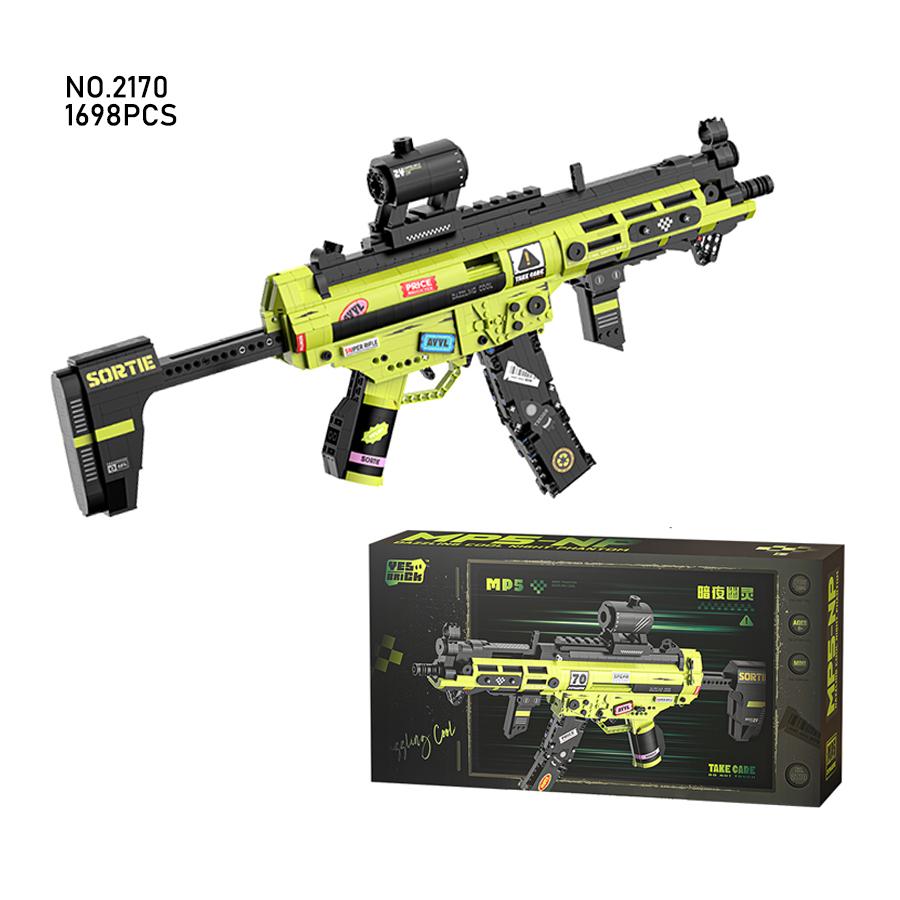 Non-Toxic Cool Toy Guns Building Blocks Models Gun Military Weapon Simulated Shooting Plastic Mini Bricks Assembly Toys Children Gifts