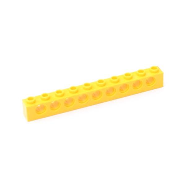 Compatible Building Block 2730 Hole Brick, Technology Machinery Building Block Spare Parts 1X10 With 9 Hole High Brick Bump Brick