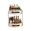 1/2 Layer Kitchen Round Spice Storage Rack Condiment Storage Tray Non-slip Cosmetic Storage Rack Kitchen Home Storage Accessory