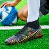 Adult high-top football shoes New gold-plated sole AG spike sneakers Men's adult grass game training shoes