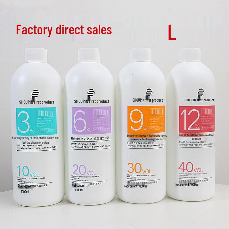 

Hydrogen Peroxide Fruity 3%-12% Hair-Friendly Emulsion, Non-Foaming, 1000ML Fragrance 9% Peroxide Milk (1000ml) Bag