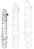 Threeball S Glass Dildo 24.5 X 4cm - ClearlyHorny - Glass Dildos