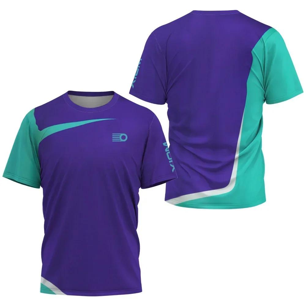 T-shirt da uomo 2025 Estate ping pong viaggio, top badminton, asciugatura rapida ad alte prestazioni estiva, comoda e fresca T-shirt