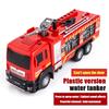 1:50 Fire Truck Alloy Diecast Simulation Sprinkler Toy with Light Music Water Spray Rescue Car Children's Toy Firefighter Truck