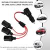 Car Cigarette Lighter Splitter 1 To 3 Car Cigarette Lighter 12V24V Splitter Adapter Cigarette Lighter Extension Cord with Switch