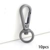 10Pcs Metal Swivel Lobster Clasps Purse Bag Strap Buckle Lanyard Hooks Men's Keychain Clip