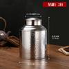 Stainless Steel Large Tea Pot Caddy Packaging Iron Box Household Portable Mini Metal Small Sealed Canister Storage Bottles Jars