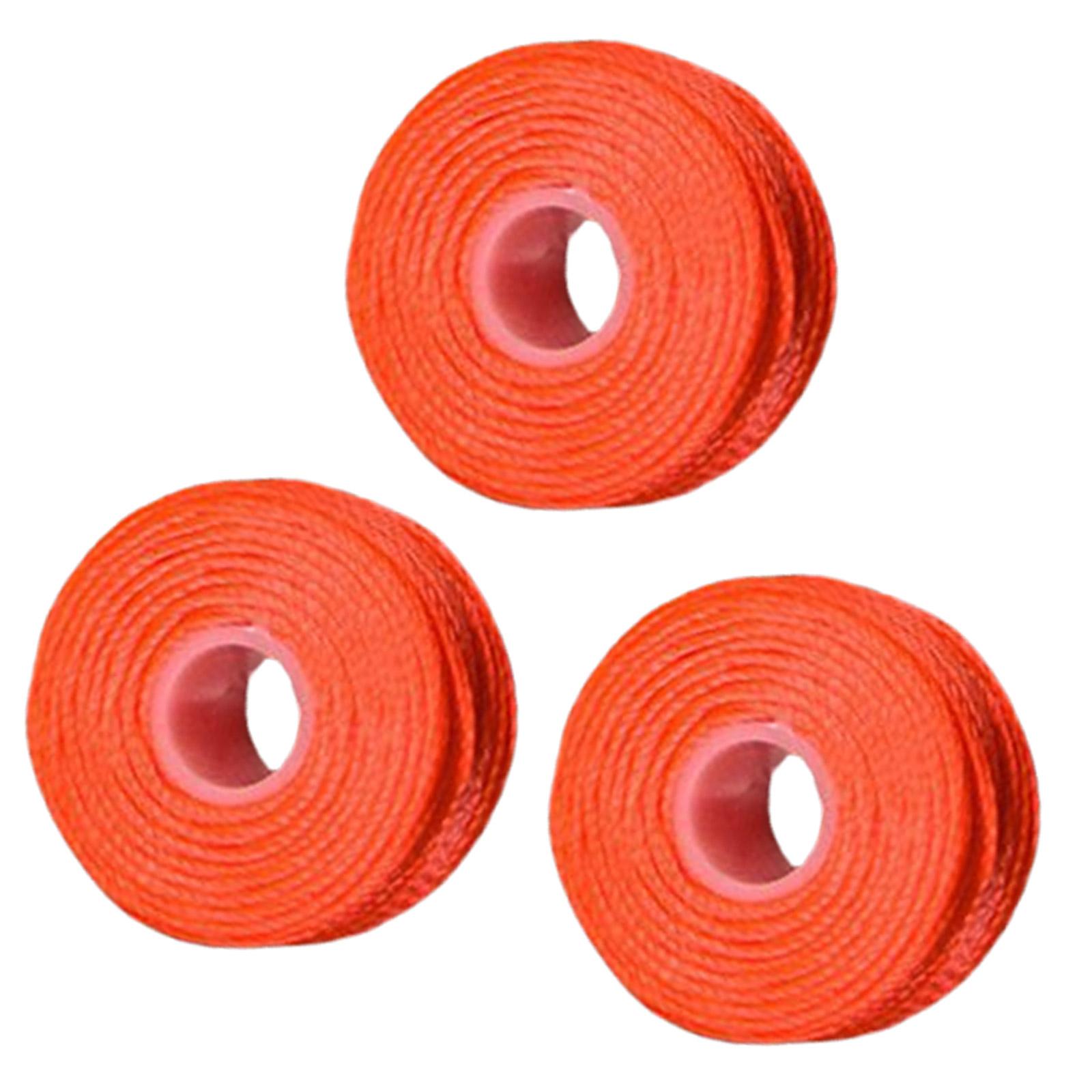 

3 катушки износостойкой хлопковой лески с узлами-стопорами, рыболовные снасти, хлопковая леска с узлами, аксессуары для соединения для рок-фишинга, долговечные L оранжевый