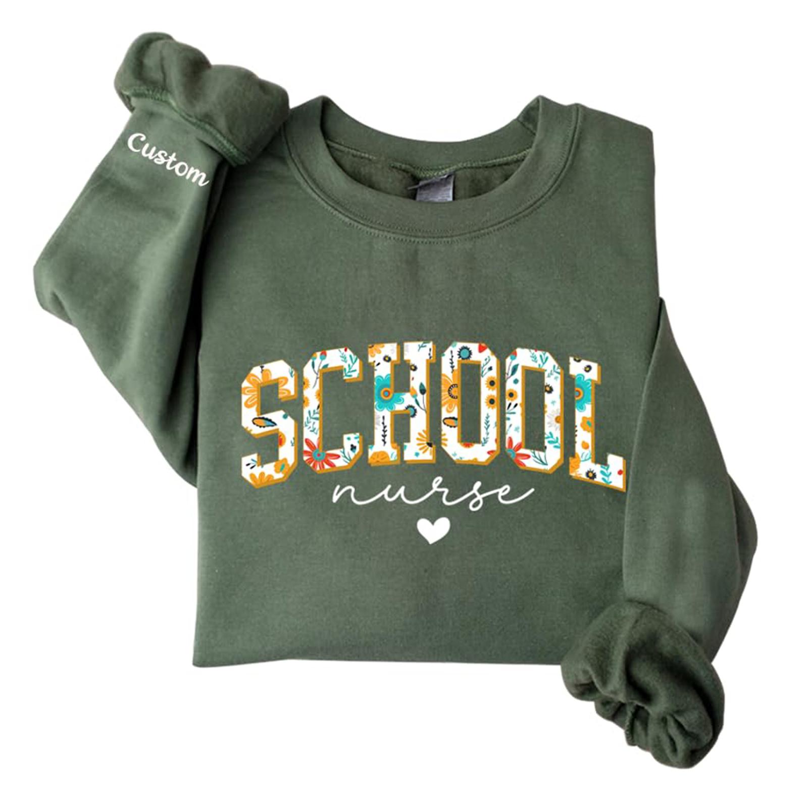 Women s Fashion English Line Letter Print Versatile Round Neck Sweatshirt S