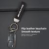 Autoschlüsselanhänger Ringe Leder Emblem Schlüsselanhänger Auto Schlüsselanhänger Aufkleber Für Mercedes Benz AMG Smart W205 C300 W203 W206 W108 W124 W126